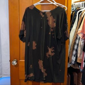 Bleach tie dye tshirt dress